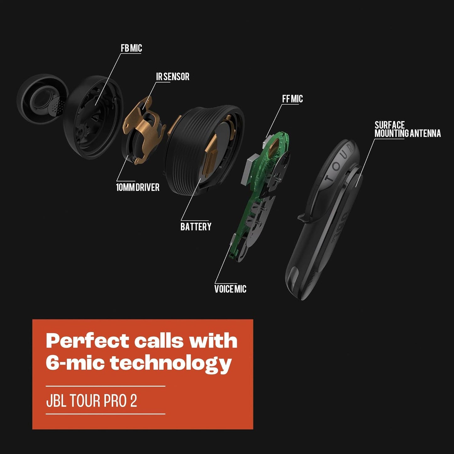 JBL Tour Pro 2 Headphones with Protective Case