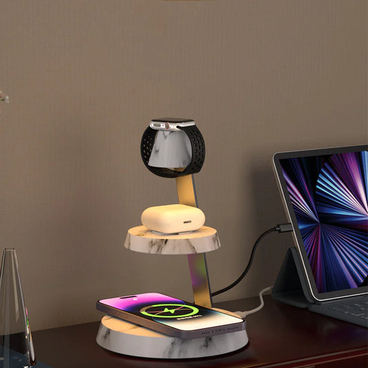 5-in-1 Quick Charge Station Lamp